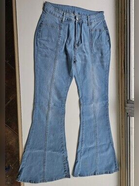Light Blue Flared Women’s Jeans - Women's Size Large